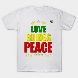 Peace & Love, Good Vibes, Reggae, Jamaica, Rasta T-Shirt